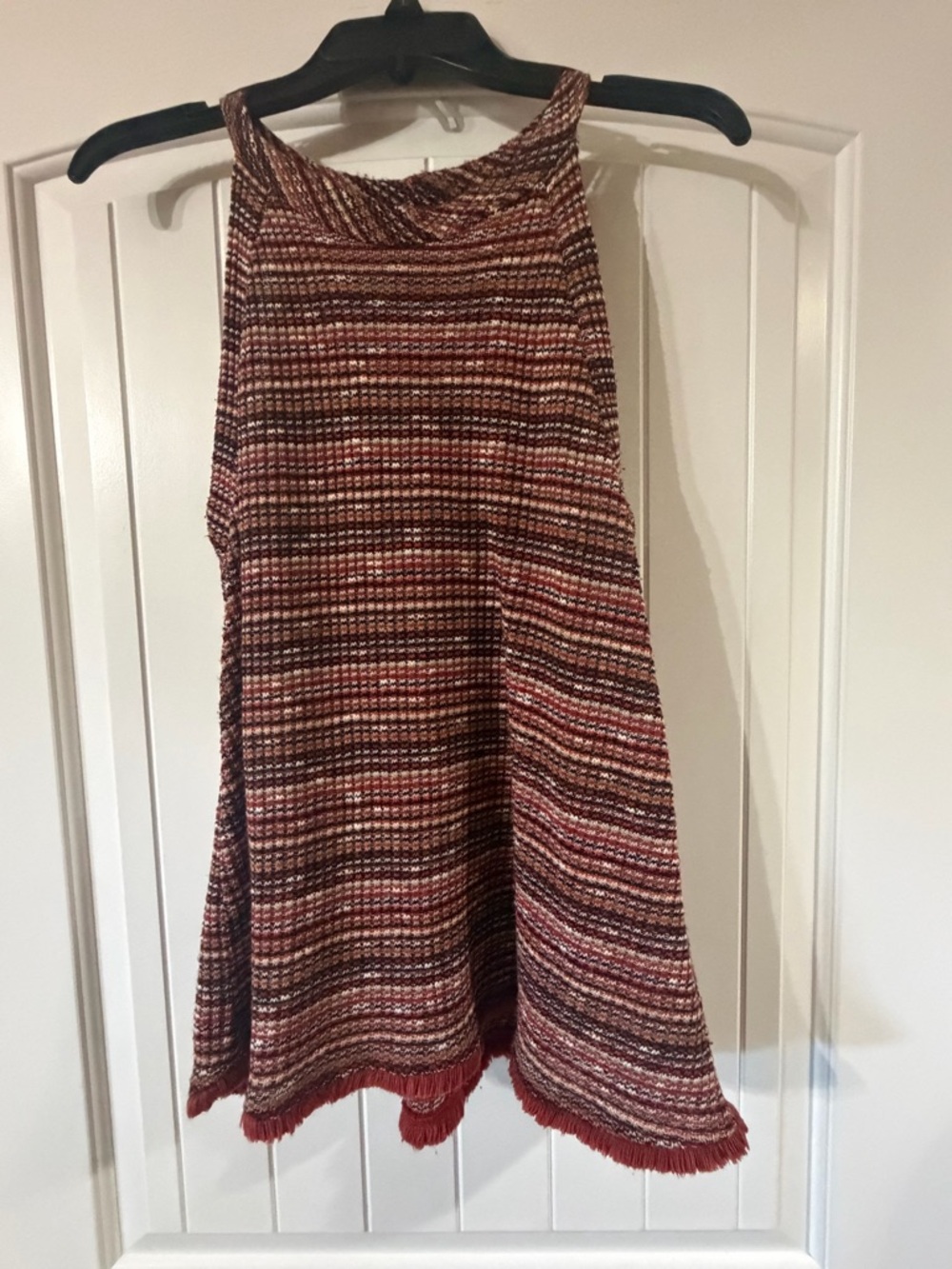 W5 Rust Multi-Striped Knit Tank Top